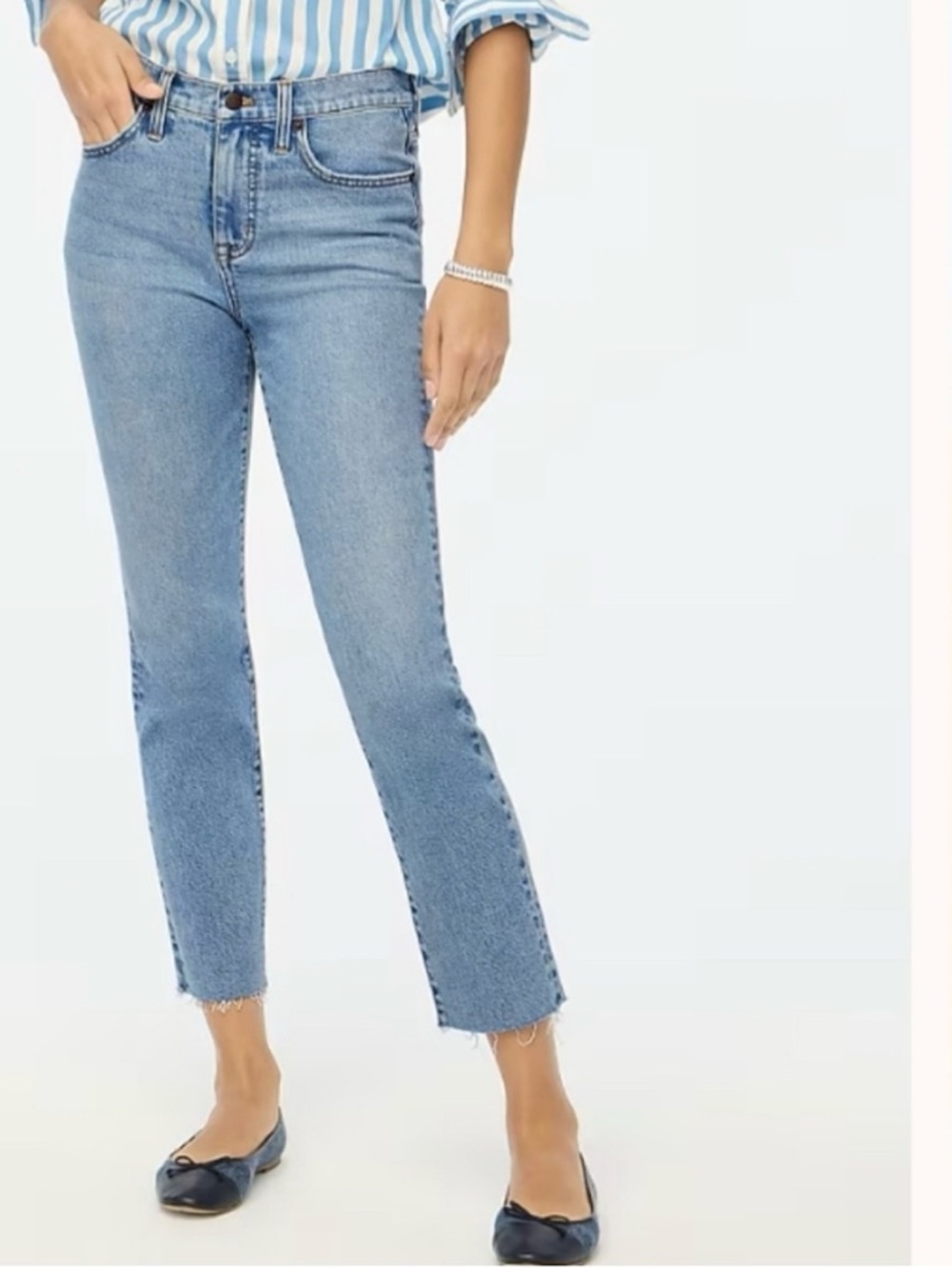 J. Crew Essential Straight Jeans
Size 27 $158